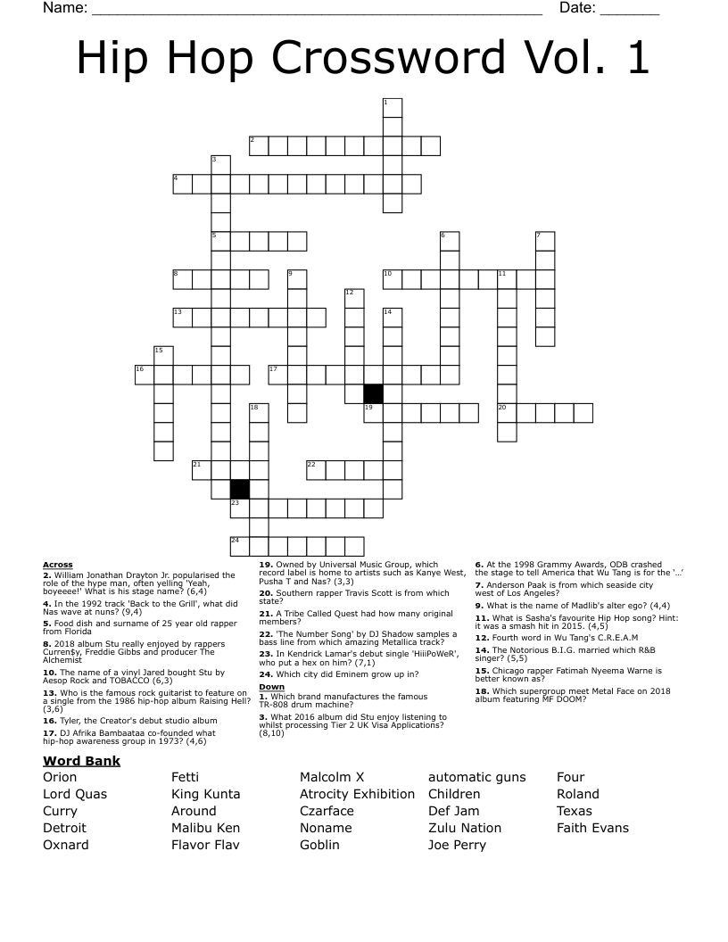 Looking for the ultimate hip-hop genre crossword puzzle challenge? Discover these difficult options perfect for die-hard music fans.
